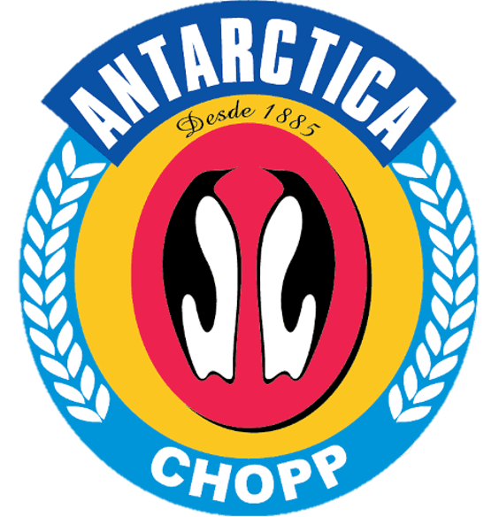 Cerveza Antárctica: Logo con pingüinos 